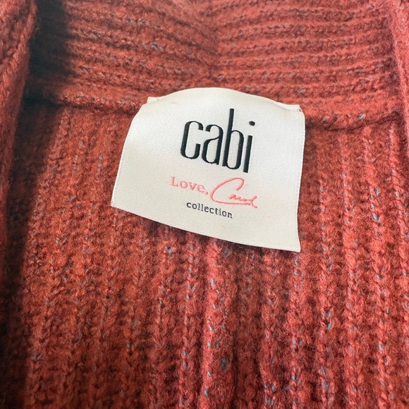 CAbi Brick Red Knit Cardigan - Picture 2 of 3